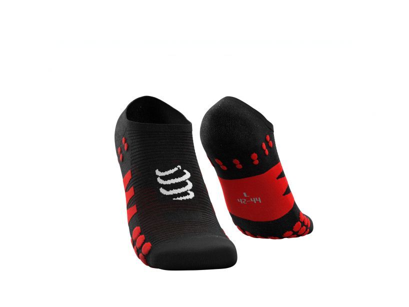 NO SHOW SOCKS - BLACKRED