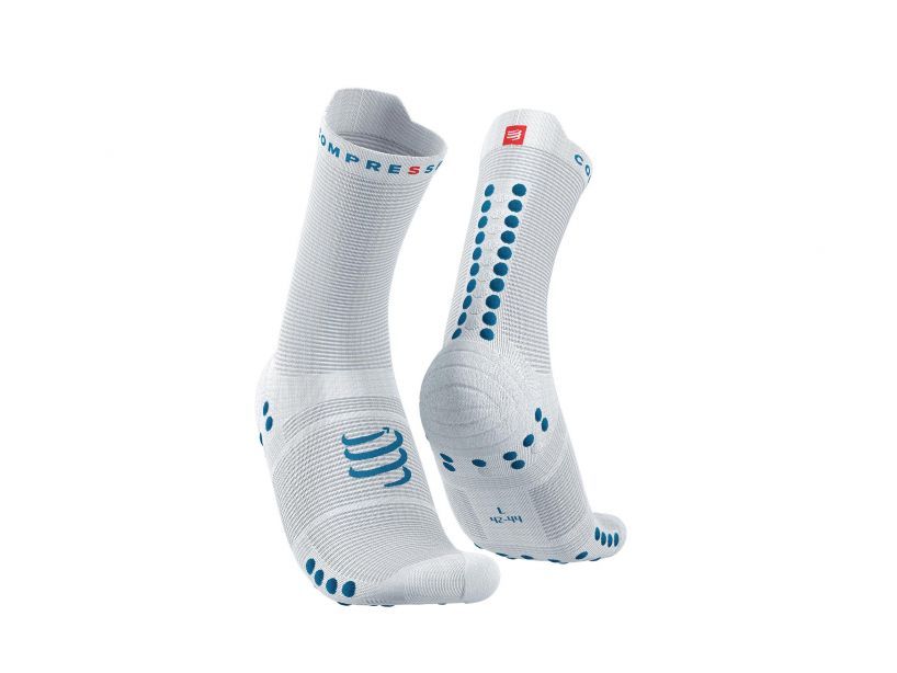 PRO RACING SOCKS V4.0 RUN HIGH - WHITEFJORD BLUE