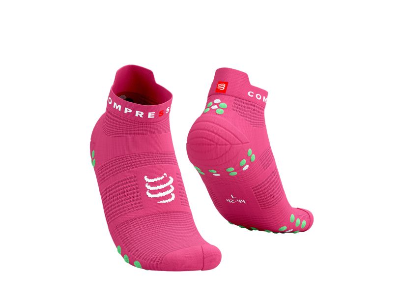 PRO RACING SOCKS V4.0 RUN LOW - HOT PINK