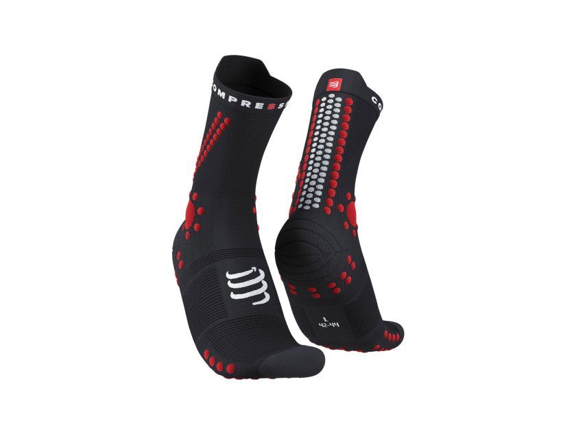 PRO RACING SOCKS V4.0 TRAIL - BLACKRED