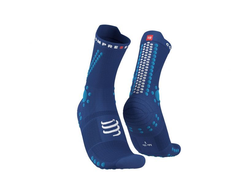 PRO RACING SOCKS V4.0 TRAIL - SODALITEFLUO BLUE