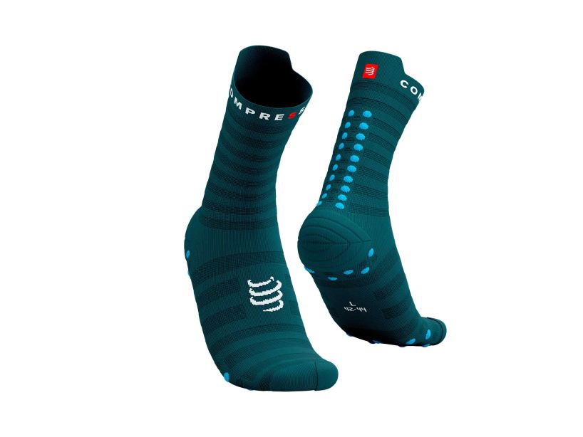 PRO RACING SOCKS V4.0 ULTRALIGHT RUN HIGH - SHADED SPRUCE