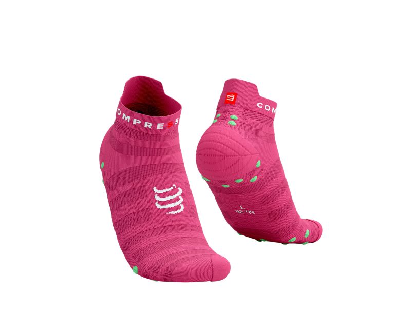 PRO RACING SOCKS V4.0 ULTRALIGHT RUN LOW - HOT PINK