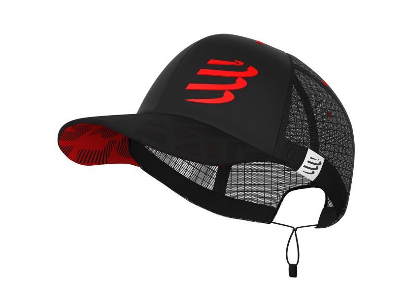 RACING TRUCKER CAP - BLACK/RED