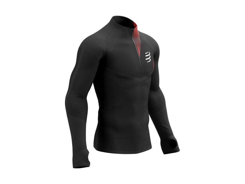 WINTER TRAIL POSTURAL LS TOP M - BLACK