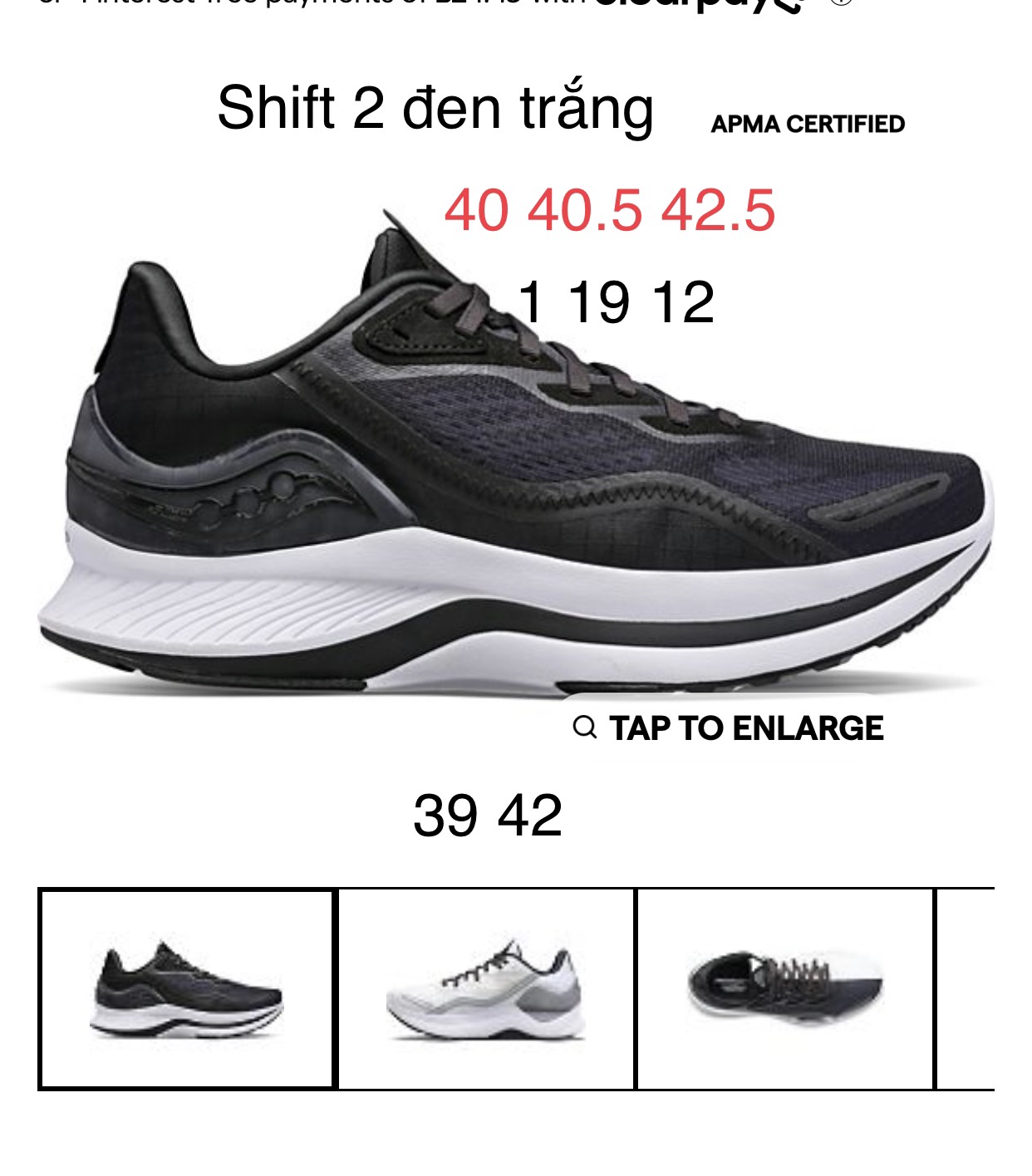 Saucony Shift 2 black white