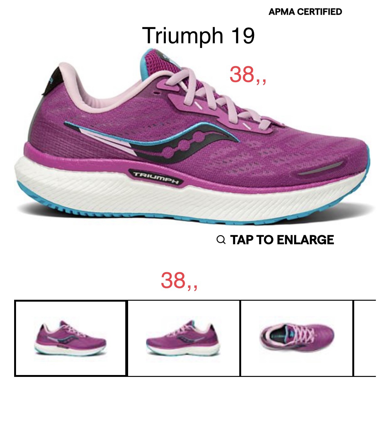 Saucony Triumph 19 Purple